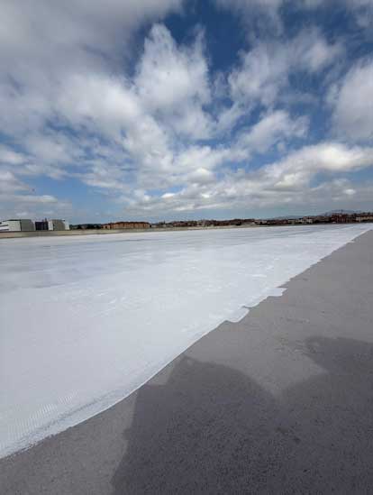 Impermeabilización de cubierta plana industrial no transitable de mantenimiento