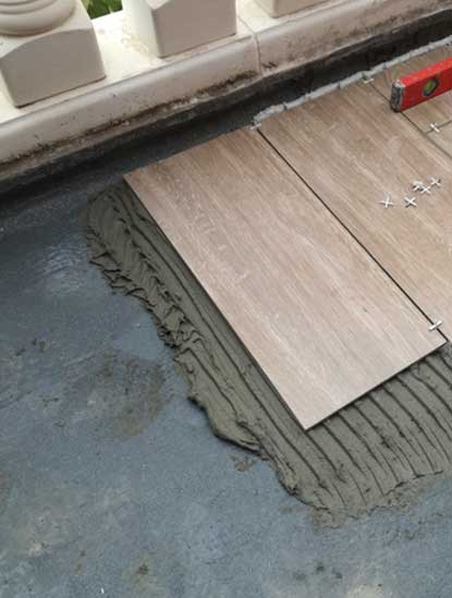 Impermeabilización de terraza plana transitable - Sistema oculto